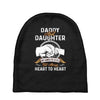 daddy and daughter  always heart to heart Baby Beanies
