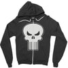 the punisher long sleeves Zipper Hoodie