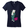modern zombie Women's V-Neck T-Shirt