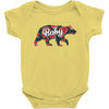 Floral Baby Bear Baby Bodysuit