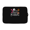 peace love rabbits Laptop sleeve