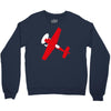 pilot flieger airplane flugzeug extra300 rc flyer Crewneck Sweatshirt