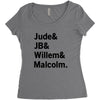Jude JB Willem Malcolm Women's Triblend Scoop T-shirt