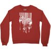 banksy street art zebra bar code Crewneck Sweatshirt