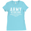 Army Of The Lord Christian T Shirts Bible Verse Ladies Fitted T-Shirt