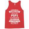 Super Cool Pops Of A Freaking Awesome Grandson Tank Top