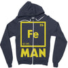 chemical element for iron man Zipper Hoodie