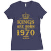 kings are born in 1970 Ladies Fitted T-Shirt