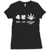 normal lucky super fucking lucky Ladies Fitted T-Shirt