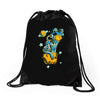 space cat Drawstring Bags