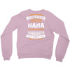Super Cool Nana Of A Freaking Awesome Granddaughter Crewneck Sweatshirt