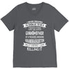 Super Cool Grandmother Of A Freaking Awesome Granddaughter V-Neck Tee