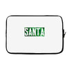 santa green glitter Laptop sleeve
