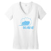 wave Women's V-Neck T-Shirt