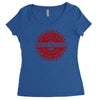 falling confucius Women's Triblend Scoop T-shirt