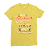 Merry Christmas To Father Of Great Awesome Ladies Fitted T-Shirt