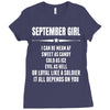 Super September Girl Ladies Fitted T-Shirt
