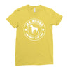 my boxer is the world's largest lap dog Ladies Fitted T-Shirt