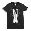 disheveled tuxedo Ladies Fitted T-Shirt