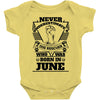 Never Underestimate Dog Rescuer Who Was Born June Baby Onesie