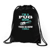 i'm a pug mom Drawstring Bags