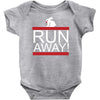 run away rabbit Baby Bodysuit