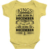 Real Kings Are Born On December 6 Baby Onesie