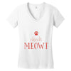 CHECK MEOWT CAT Women's V-Neck T-Shirt