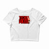 funny techno viking 3, ideal birthday present or gift Crop Top