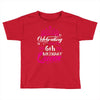 Celebrating With the 6th Birthday Queen Toddler T-shirt