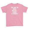 you can't be broke and ugly Youth Tee