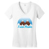 population 51,201 Women's V-Neck T-Shirt