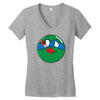 who watches the pizza Women's V-Neck T-Shirt