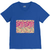 pink triangle print V-Neck Tee