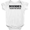 boobies make me smile Baby Onesie