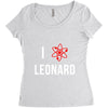 i heart leonard Women's Triblend Scoop T-shirt