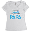 Only the Best Dads get Promoted to Papa Women's Triblend Scoop T-shirt