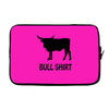 bull shirt funny small humor crude awesome beer tee cool geek nerd hum Laptop sleeve