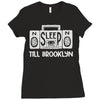 no sleep boombox Ladies Fitted T-Shirt