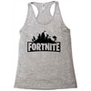 fortnite logo black Racerback Tank