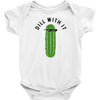 dill with it black logo Baby Bodysuit