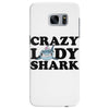 crazy lady shark Samsung Galaxy S7 Edge Case