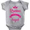 queens are born in august Baby Onesie