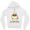 funny retro coffee Zipper Hoodie