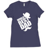 World's Best Dad Ever Ladies Fitted T-Shirt