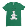 Yoga with Goat Ladies Fitted T-Shirt