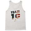 team 10 american flag Tank Top