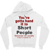 hand it to short people Zipper Hoodie