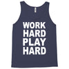 work out play hard funny Tank Top