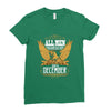All Men Are Created Equal But Only The Best Are Born In December Ladies Fitted T-Shirt